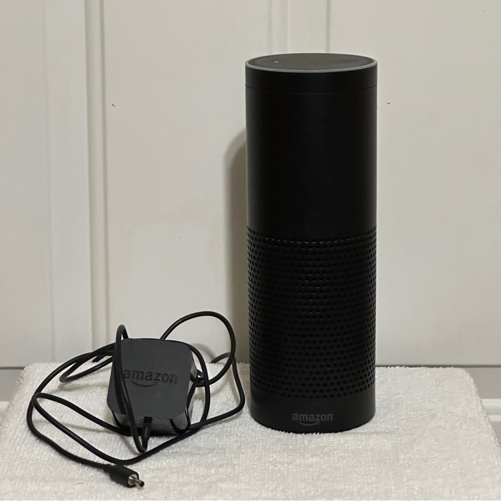 Black Amazon Echo SK705DI 1st Gen Smart‎ Speaker With Alexa Includes Power Cord